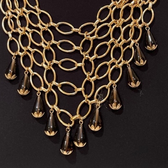 Gerard yosca gold bib necklace NWT - Picture 4 of 7